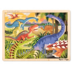 Puzzle drewniane 48 el Dinozaury